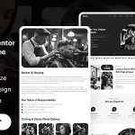 Glimy – Barbershop and Hair Salon WordPress Theme Free